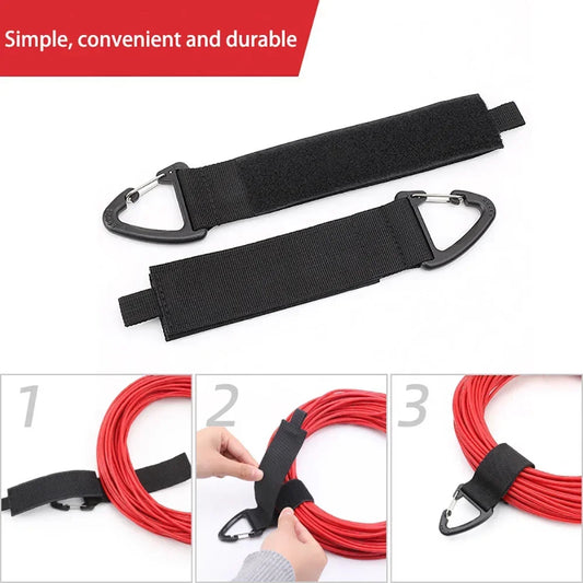 Adjustable Nylon Cable Organizer Straps for Extension Cords, Hoses & Wires